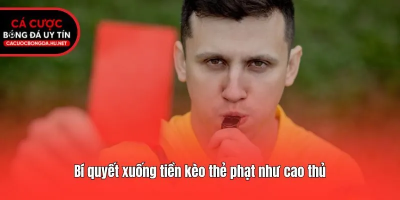 Bí quyết xuống tiền kèo thẻ phạt như cao thủ